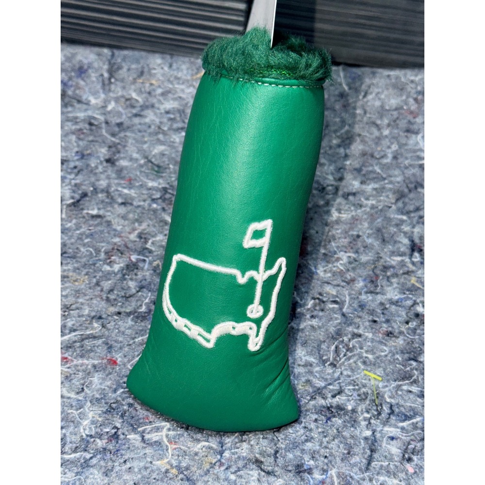 Masters Tournament Green Leather Blade Putter Headcover Augusta‎ National Logo
